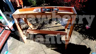 Making A Strawberry Planter From Bed Slats And A Floorboard