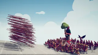 100x GIANT + FARMER UNITS ATTACK TOWER vs 2x GOD | TABS - Totally Accurate Battle Simulator