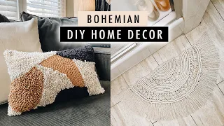 DIY BOHO HOME DECOR (Punch Needle + Macrame) | XO, MaCenna