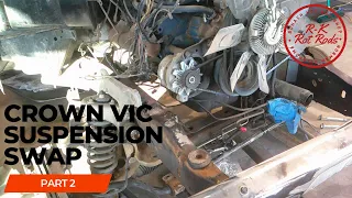 Crown Vic front suspension swap into a 1979 Ford F100 Part 2