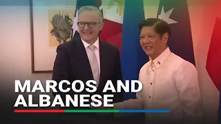 Marcos greeted by Albanese in Australia | ABS CBN News