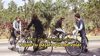 And your bird can sing - The Beatles (LYRICS/LETRA) [Original