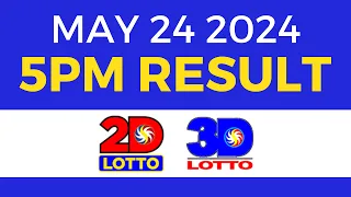 5pm Lotto Result Today May 24 2024 | Swertres Ez2