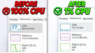 Fix 100% CPU USAGE while GAMING in 2023!