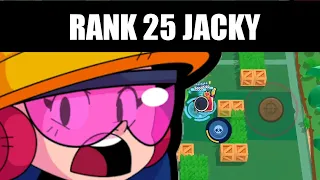 Pushing JACKY to RANK 25 / 750 trophies in brawl stars (2020)