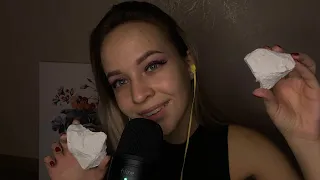 ASMR Eating chalk / АСМР итинг мела +шепот, хруст 🤤🫠