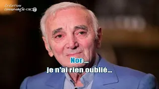 Charles Aznavour - Non je n'ai rien oublié #conceptkaraoke