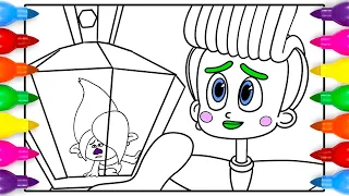 Veneer and Floyd Coloring Pages | Trolls Band Together