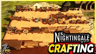 NIGHTINGALE Every Crafting Bench! Weapons, Armor, Potions, Realm Cards And More!