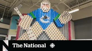 #TheMoment a B.C. store created a Canucks goalie out of pop cases