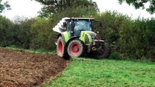 Reclamation Ploughing with Claas Arion 650