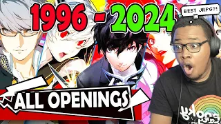 All Persona Openings Reaction 1996 - 2024 | New to Series but The Music is Amazing