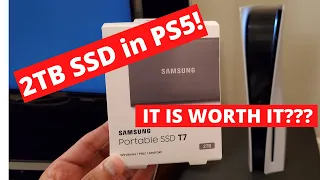 Installing Samsung T7 2TB External NVME SSD in PS5