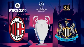 Milan x Newcastle | FIFA 23 Champions League | Fase de Grupos [4K 60FPS]