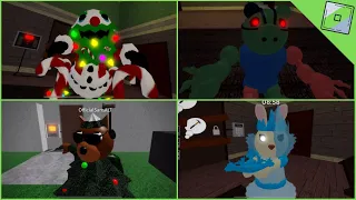 Piggy [Winter Season] Season 6 All Jumpscares. [The Final Piggy Skins.]