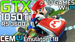 CEMU Emulator 1.18.0 - GTX 1050 Ti + Ryzen 5 3600 | Test in 10 Wii U Games in 2020