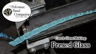 Czech Glass How Pressed Glass is made (Step 1)