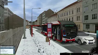 Trolejbus linka číslo 42 Letiště_Nemocnice Vřesiny( i s malou nehodou :D )
