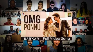 Sarkar - OMG Ponnu Video Song Crazy Mashup Reactions | Thalapathy Vijay | #DheerajReaction |