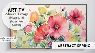 Spring Flowers Screensaver | Painting Screensaver | Youtube Framed Art | Floral Painting Background