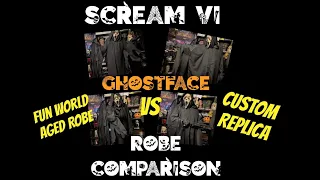 Scream VI Ghostface Robe Comparison - Fun World Aged VS Custom Robe