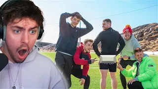 Reacting to 0° vs 40° FOOTBALL CHALLENGES