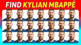 Find the ODD ONE OUT...! ⚽👀 Special FOOTBALL | Find Mbappé, Ronaldo, Messi, Neymar
