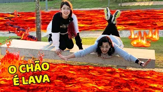 O CHÃO É LAVA EM CASA COM LULUCA !! The Floor is Lava Challenge | Luluca