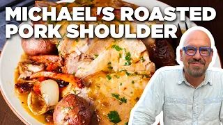 Michael Symon's Roasted Pork Shoulder with Pan Gravy | Food Network