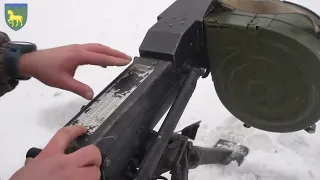 WAR IN UKRAINE: Ukrainian Troops Use Mounted Automatic Grenade Launcher Against Russian Troops