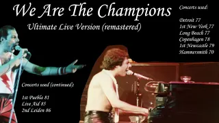 Queen | We Are The Champions | Ultimate live version (remastered)