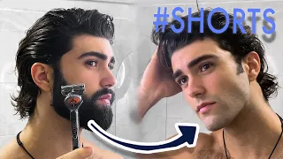 FROM FULL BEARD TO CLEAN SHAVEN IN 1 MINUTE | #shorts