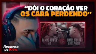 KANT REAGE A (HISTÓRICA) BIG MIKE, JOTAPÊ E NEO X THIAGO, APOLLO E BLACK PANTER | Ambiente de Kant