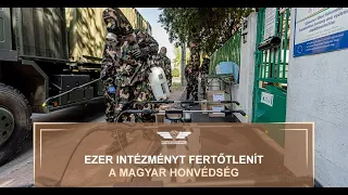 Ezer intézményt fertőtlenít a Magyar Honvédség