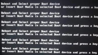 reboot and select proper boot device, todas las formas de solucionarlo !