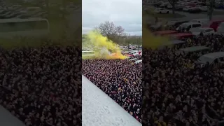 Dynamo Dresden heute mit rund 7.500 Fans in Dortmund