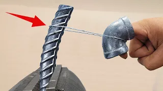 The world's laws have been broken! Just one finger can bend everything| DIY rebar and steel tools