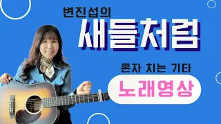 [노래 영상] 새들처럼 변진섭/ 기타 G코드 3카포/ 8비트 아르페지오 칼립소 리듬/ 전주 간주 사이음 혼자치는 기타/ 7080 추억의 노래