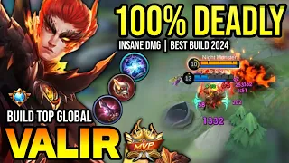 VALIR BEST BUILD 2024 | BUILD TOP GLOBAL VALIR GAMEPLAY | MOBILE LEGENDS✓