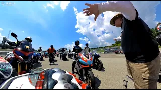 Novice riders get yelled at for bad passing at Barber Motorsports Park 8/13/23 STT Novice Session 3