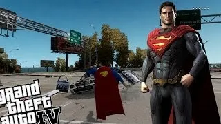 GTA 4 Superman Mod - Evil Superman Attacks Liberty City