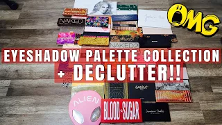 EYESHADOW PALETTE COLLECTION + DECLUTTER | OVER 20% GONE! 😲