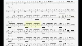 Yui - I'll be drum tab, score, sheet music