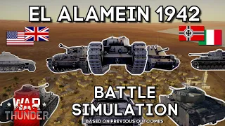 EPISODE 11 - EL ALAMEIN - Battle Simulation Based on Previous Outcomes - WAR THUNDER EVENT MOVIE