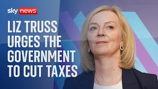 Former UK Prime Minister Liz Truss delivers her first major speech in more than a year