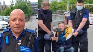 Police Carry me off Ramp at Rochdale Police Headquarters