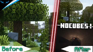 Change Minecraft into No Cubes Using this MOD! (Under 30 Sec)