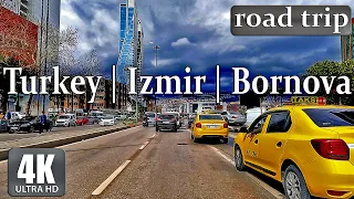 City ​​trip  4K - HDR  60 fps | Bornova | Izmir 🇹🇷
