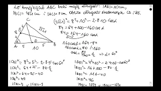 Twierdzenie sinusów , twierdzenie cosinusów - trygonometria.