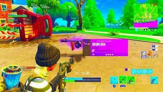 NEW "Drum Gun" Assault Weapon GAMEPLAY in Fortnite Battle Royale! - NEW Assault Riffle Fortnite